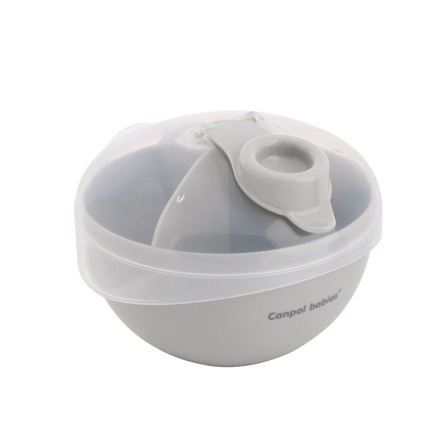 Canpol babies powdered milk container gray