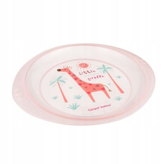 Canpol Plastic plate Africa pink