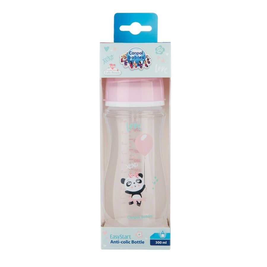 Canpol babies bottle wide anti-colic 300ml PP EasyStart EXOTIC