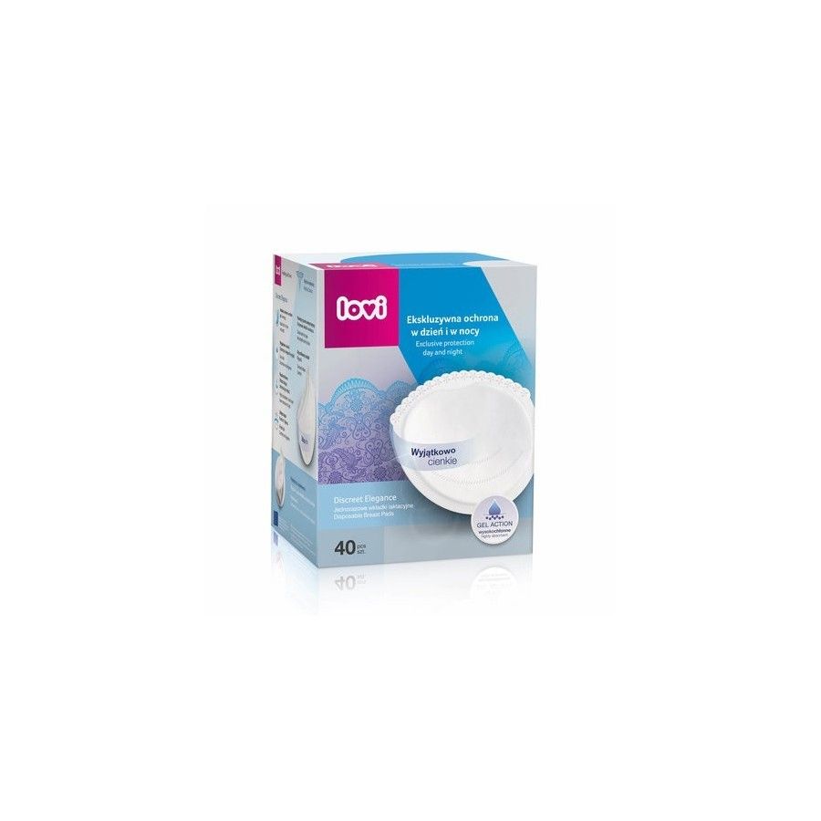 LOVI DISCREET ELEGANCE 40 stycken vita mjölkfilter
