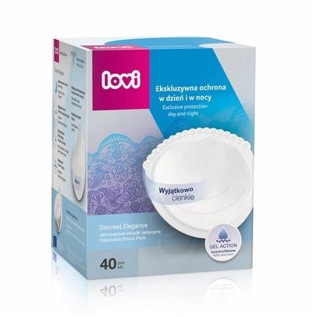 LOVI Laktatívne vložky DISCREET ELEGANCE 40 kusov biele