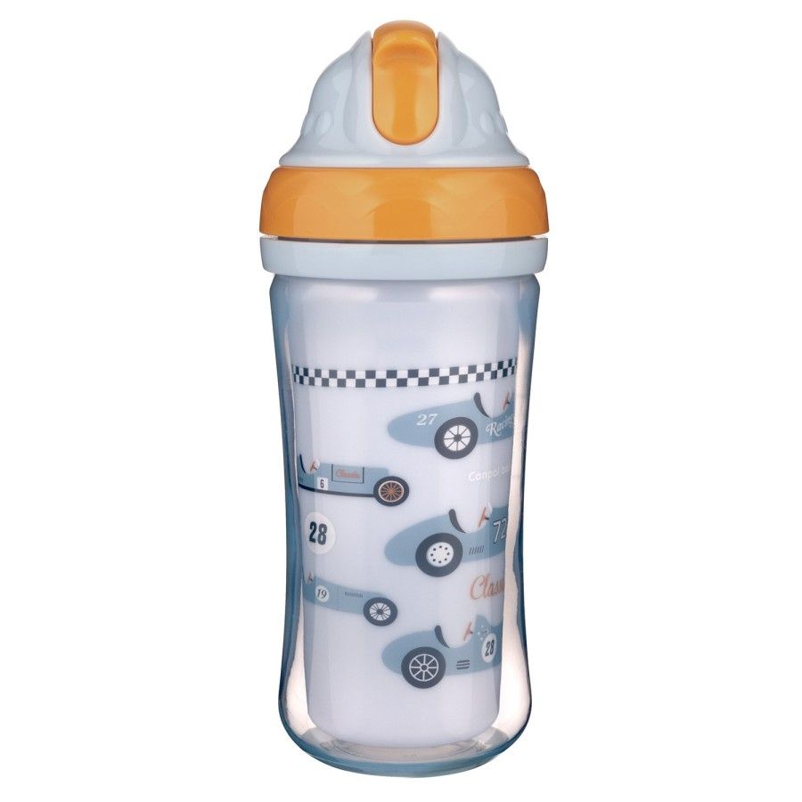 Canpol biberon avec tube pliable en silicone 260 ml voitures