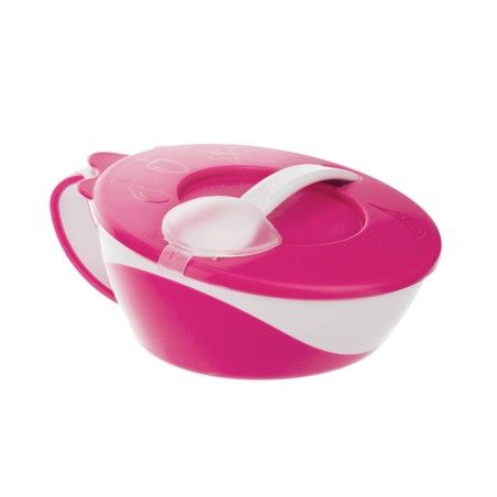 Canpol 粉红色的碗和勺子