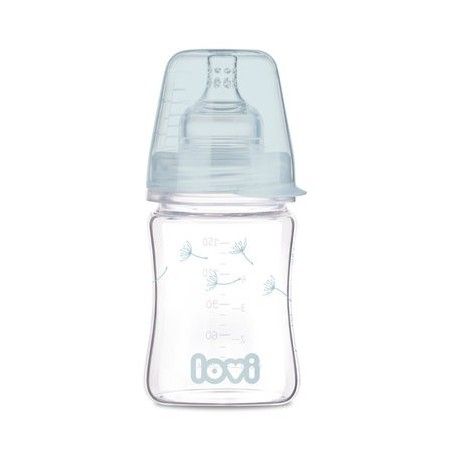 LOVI Bouteille en verre DIAMOND GLASS 150 ml Botanique