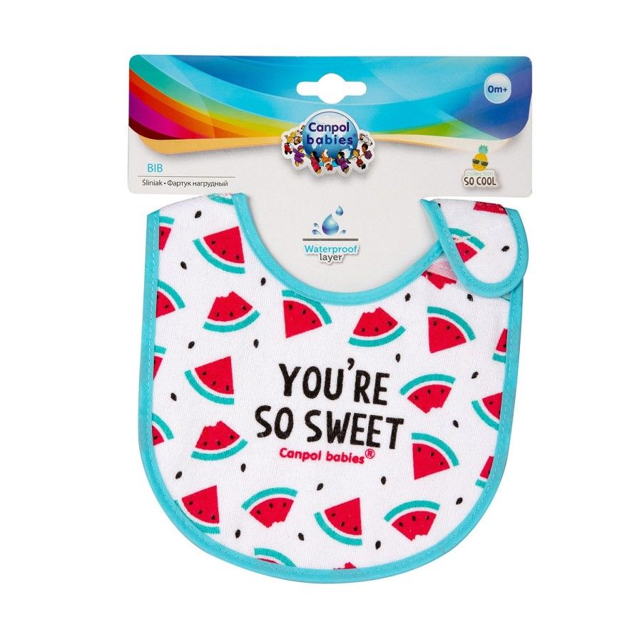 Canpol babies waterproof terry cloth bib SO COOL