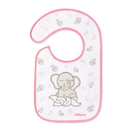 Babyono Frottee-Lätzchen „Entdecker des Geschmacks“ - Elefant