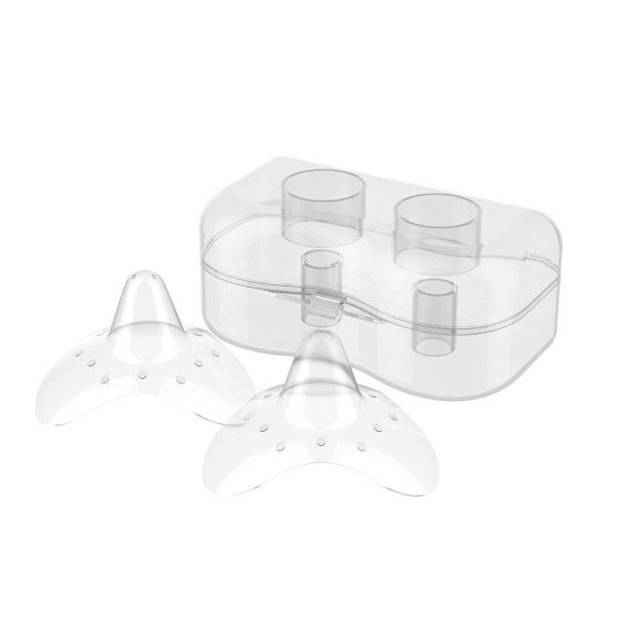 Babyono Silicone Breast Shields size S NATURAL NURSING