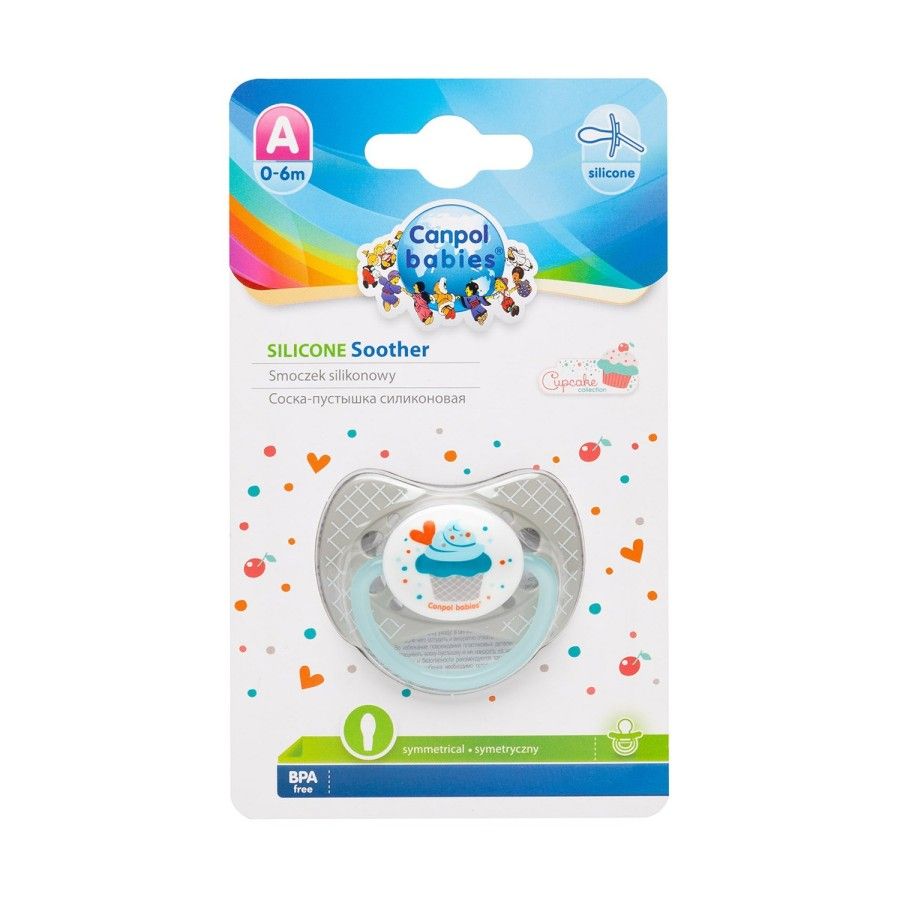 Canpol baby's Dragon kalmerend siliconen 0-6m symmetrisch
