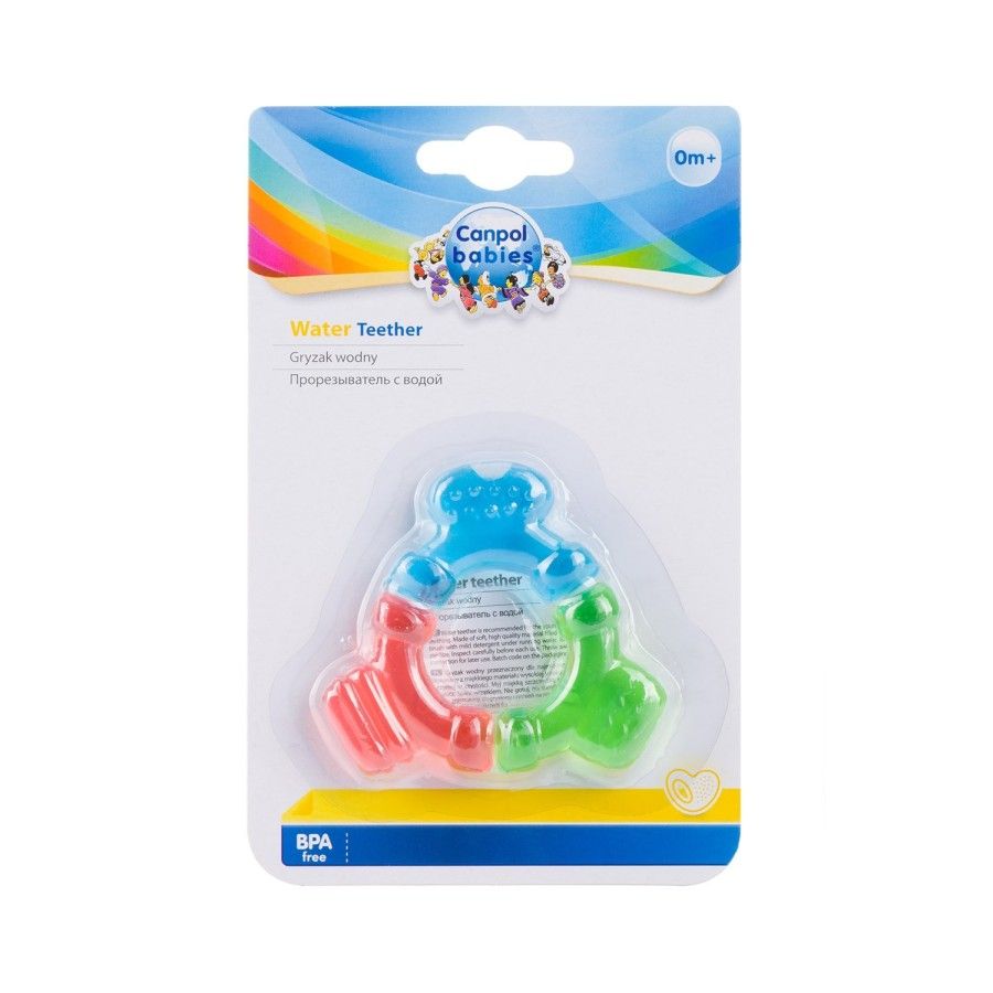 Canpol anneau de dentition à eau tricolore pour bébés STER
