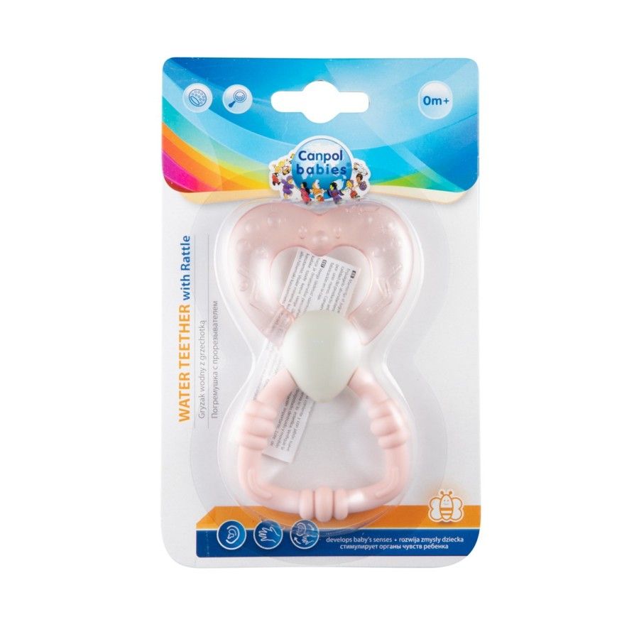 Canpol babies gryzak wodny z grzechotką MAGICZNA RÓŻDŻKA pink -