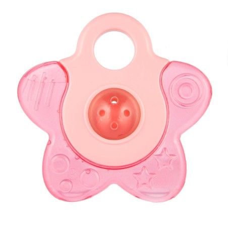 Canpol babys Wasserbeißring mit Rassel STERN KORALLE