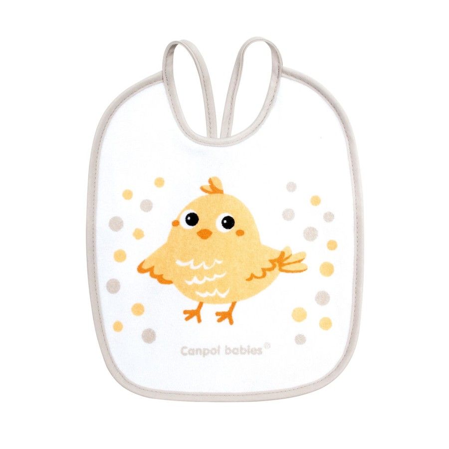 Canpol Bunny & Company 3er-Pack Lätzchen aus Wachstuch und