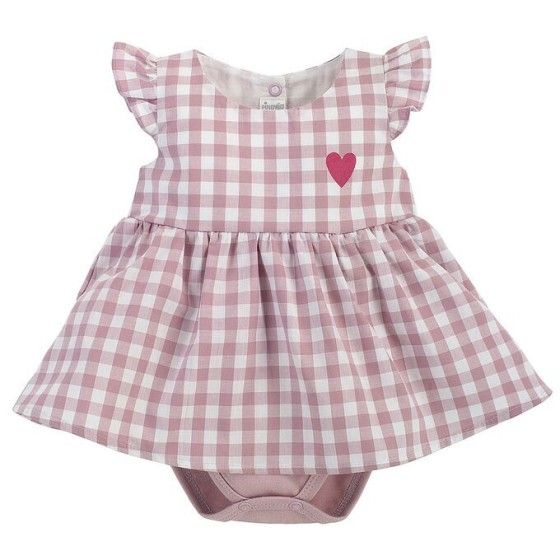 Pinokio ABITO CORPO SPALLINE DOLCE CILIEGIA 80 ROSA A QUADRI