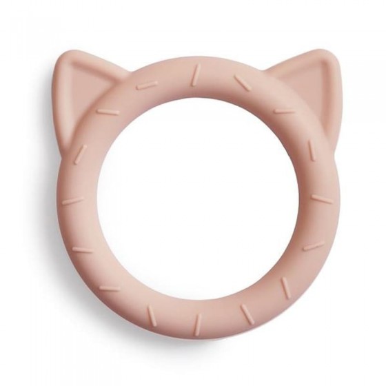 Mushie - Silicone teether bracelet CAT Blush
