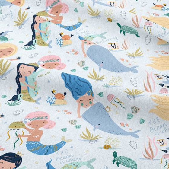 LA MILLOU BAMBOO BEDDING ADULT - MERMAID PLAYGROUND