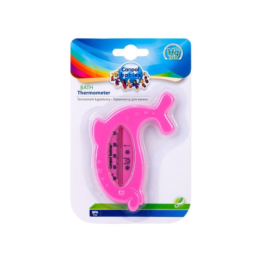 Canpol Termometr kąpielowy "delfin" pink