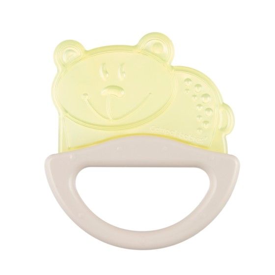 Canpol Grzechotka z gryzaczkiem miś yellow - 5903407131078