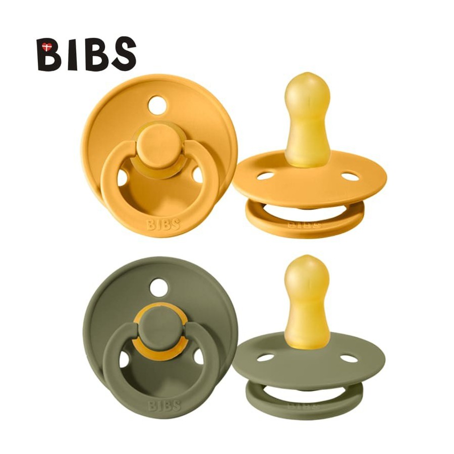 BIBS 2-PACK S HONEY BEE & OLIVE Smoczek Uspokajający kauczuk