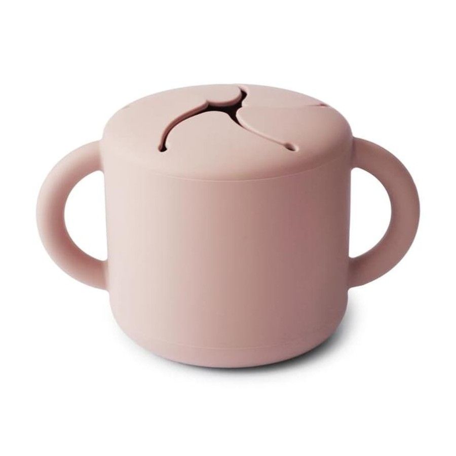 Mushie - Kubek niewysypek na przekąski SNACK CUP Blush