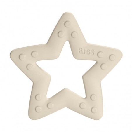 BIBS Baby Bitie STAR Ivory teether for a baby