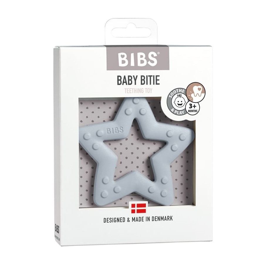 BIBS Baby Bitie STAR Baby Blue gryzak dla niemowlaka