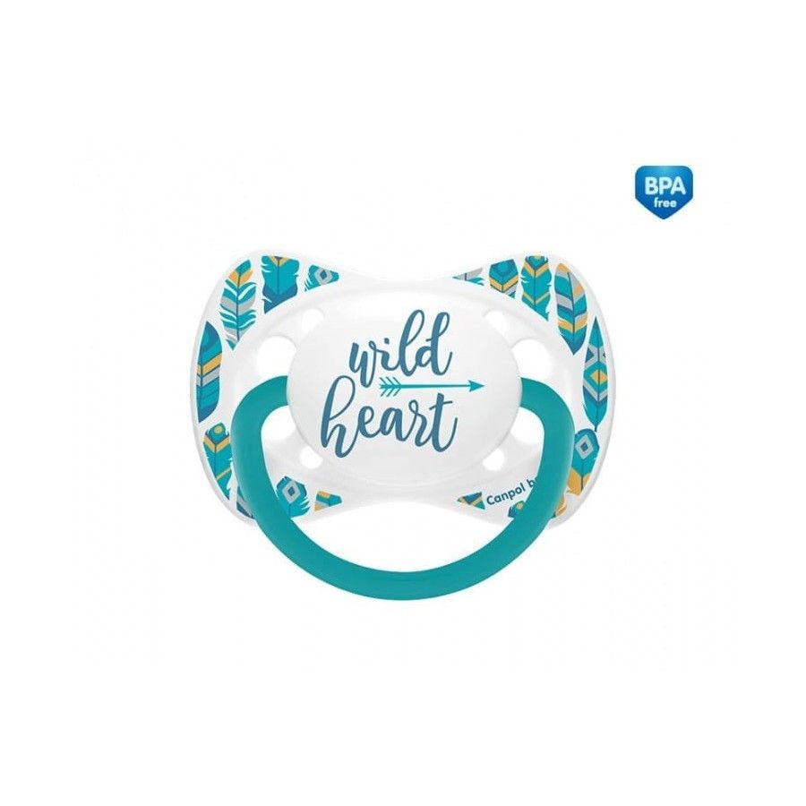 Canpol bebis silikonnapp 6-18m symmetrisk WILD