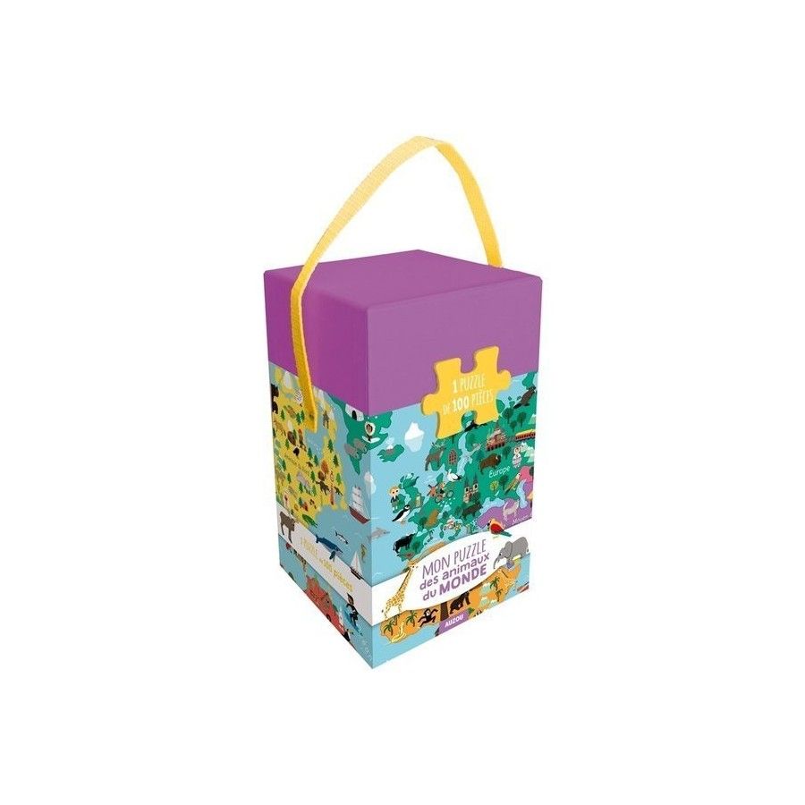 Auzou Puzzle Zwierzęta świata 100 el.