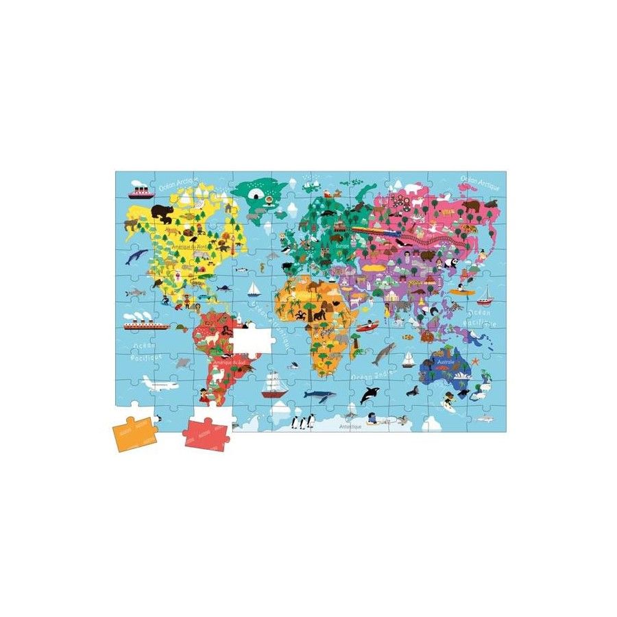 Auzou puzzle állatok a világ 100 el.