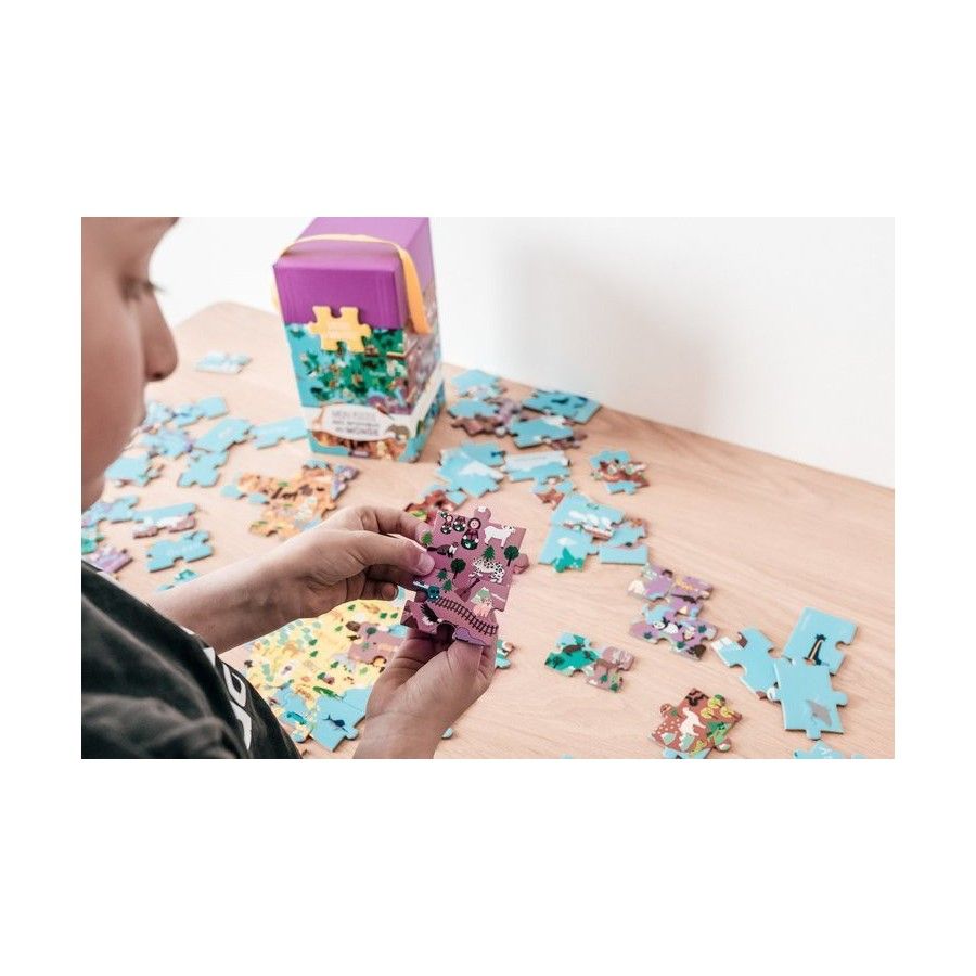 Auzou puzzle állatok a világ 100 el.