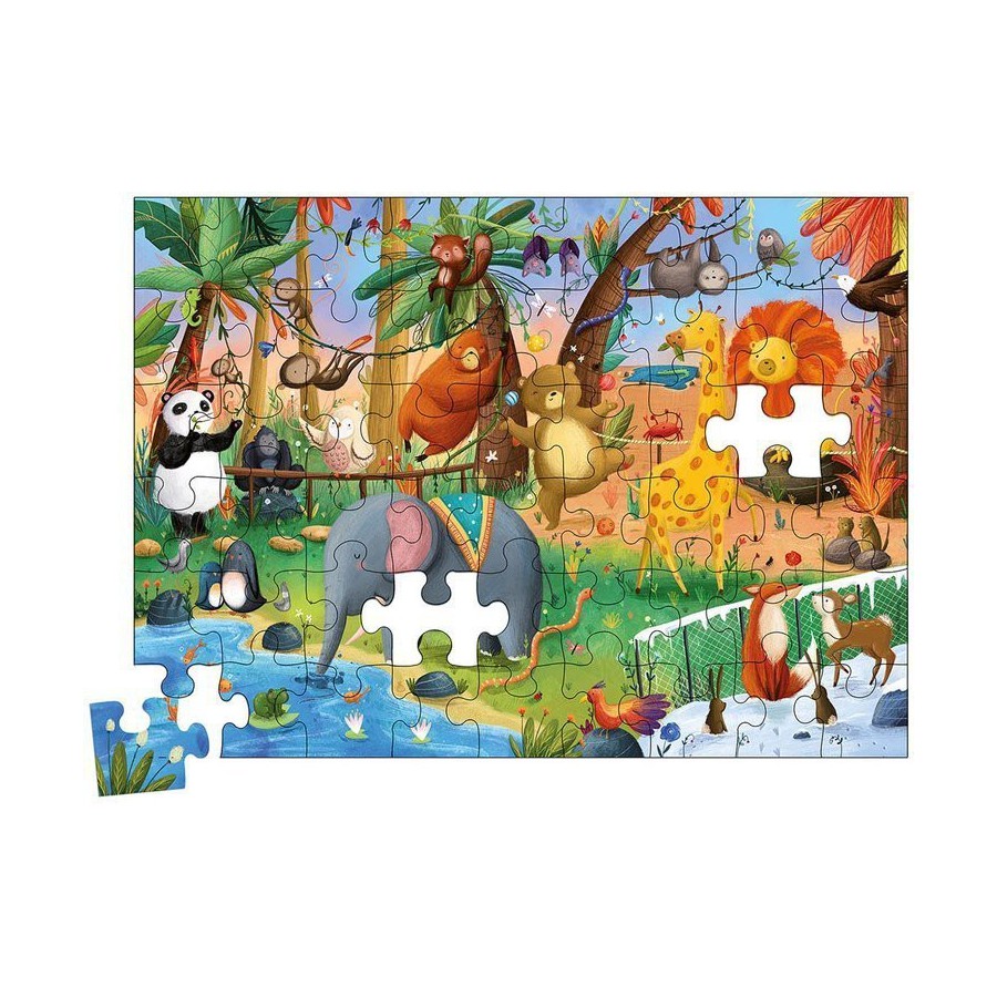 Auzou Puzzle Magiczne Zoo 54 el.