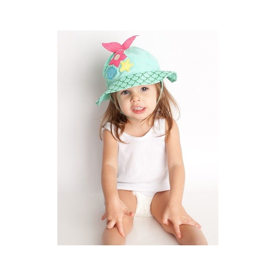 Zoocchini Chapeau de sirène UV 50+ 3-6M
