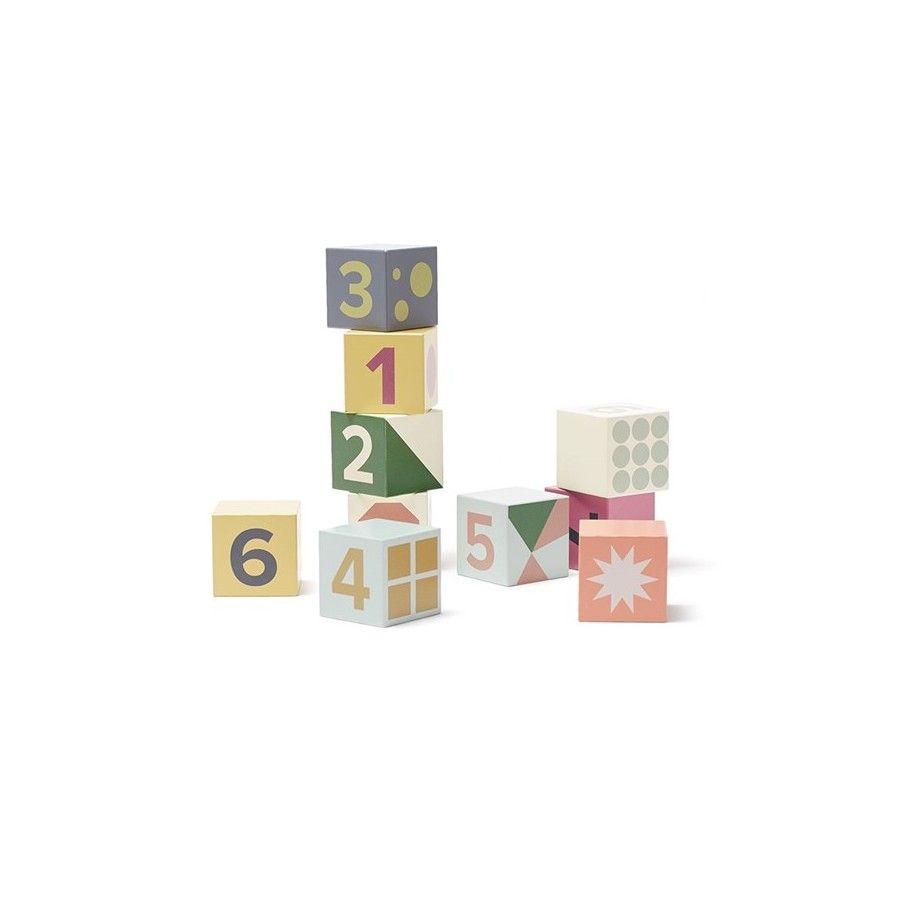 Kids Concept Edvin Klocki Drewniane 10szt