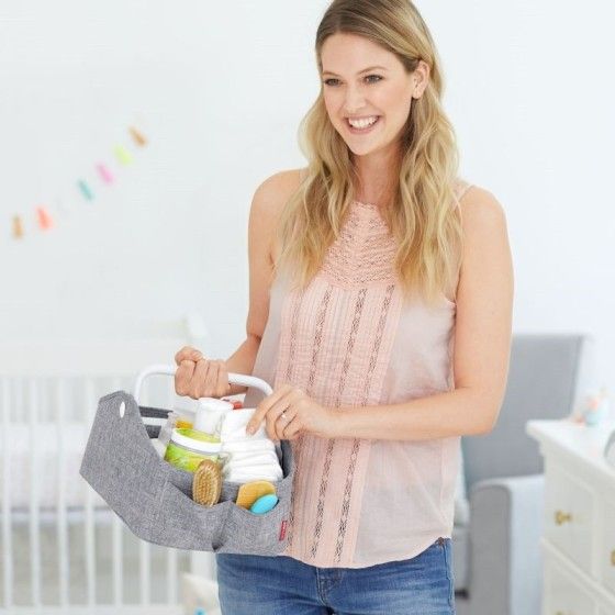 Skip Hop Organizer podróżny z lampką Heather Grey