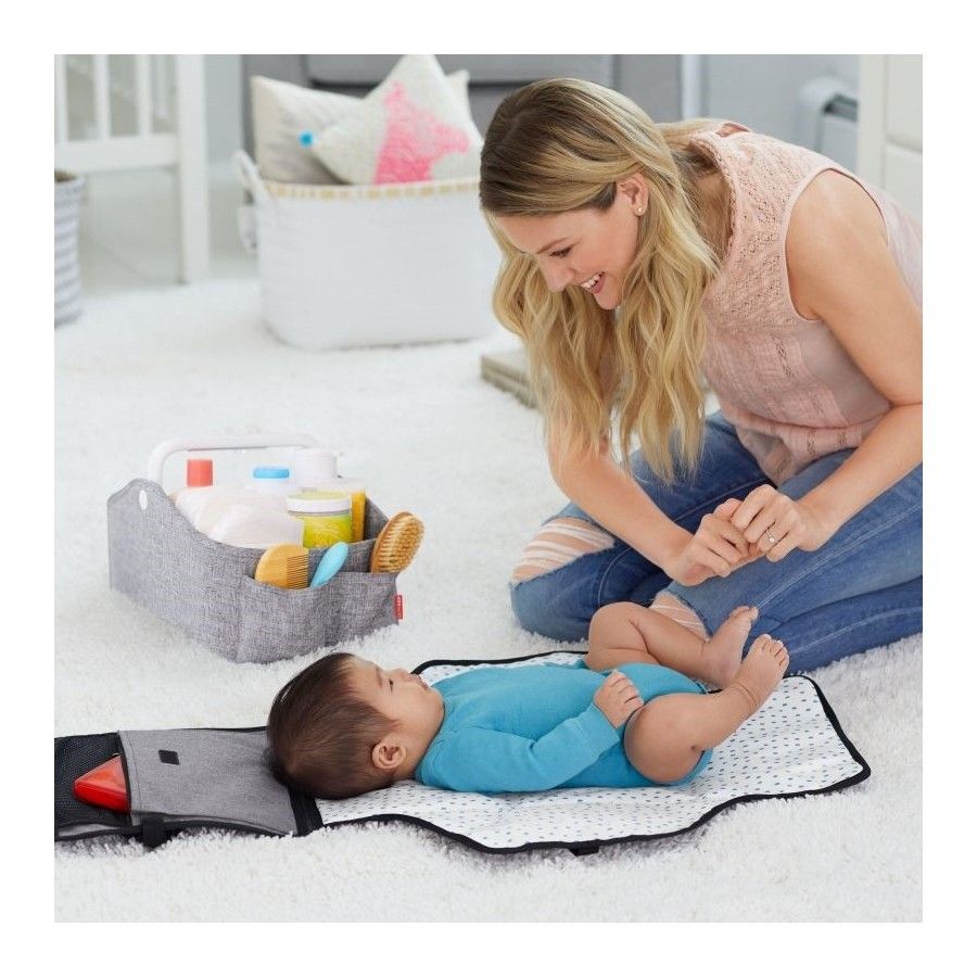 Skip Hop Organiseur de voyage avec lampe Gris Chiné