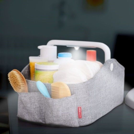 Skip Hop Organizer podróżny z lampką Heather Grey