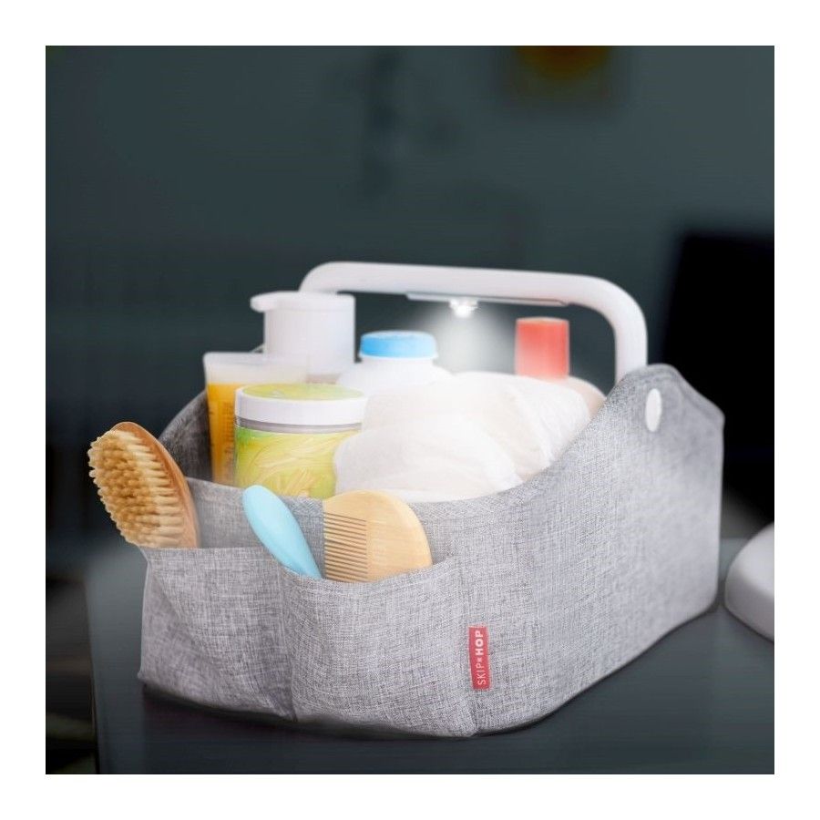 Skip Hop Organizer podróżny z lampką Heather Grey