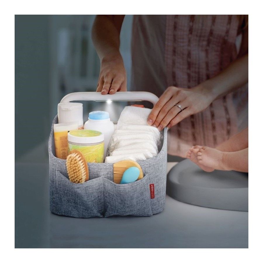 Skip Hop Organiseur de voyage avec lampe Gris Chiné