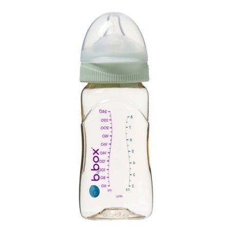 b.box Botella de cañón para lactantes hecha de PPSU, 240 ml, Sage