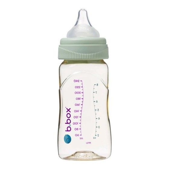 b.box Infant formula bottle made from PPSU, 240 ml, Sage
