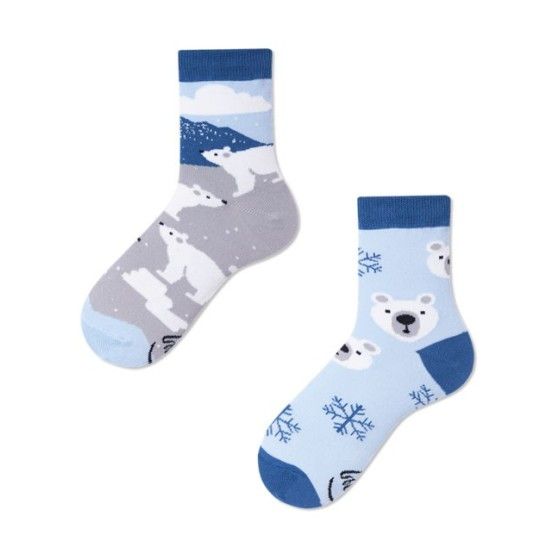 Many Mornings Eisbär Kindersocken Größe 23-26