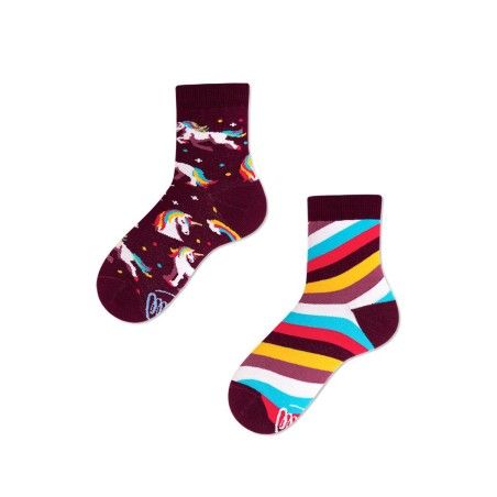 Many Mornings Дзіцячыя шкарпэткі аднарог дзеці Roz. 23-26