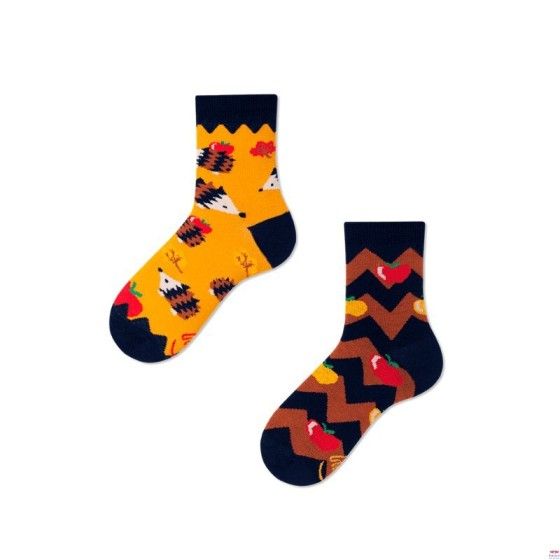 Many Mornings Children's Socks Apple Hedgehog Kids Roz.27-30