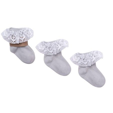 Mama's Feet Strumpor Vintage Love - Grå 1-3 år