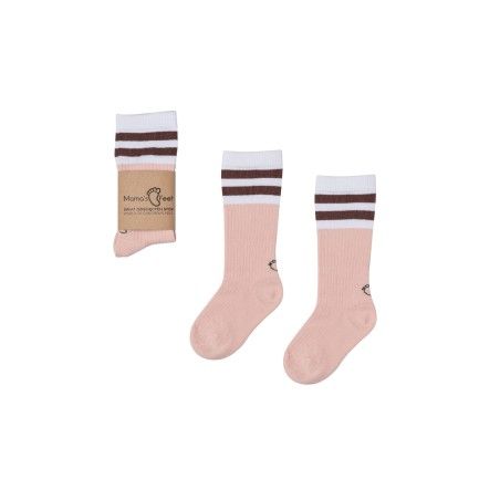 Mama's Feet Knee-high socks - Old School - Beige 0-1 years