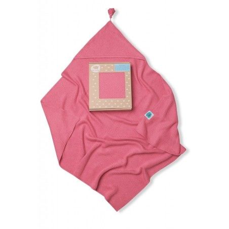 Pink No More Bamboo woven cap with pink hood
