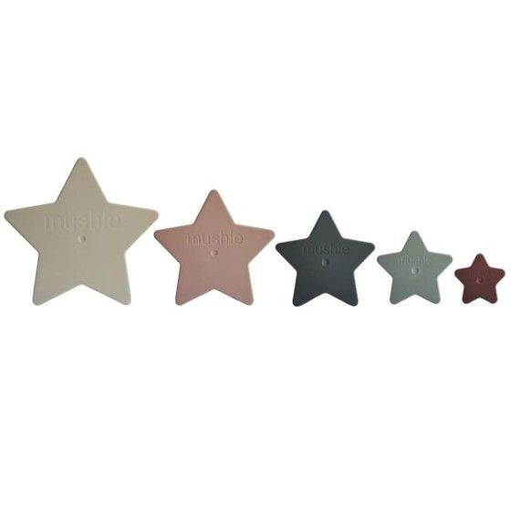 Mushie - Piramidka sensoryczna NESTING STAR