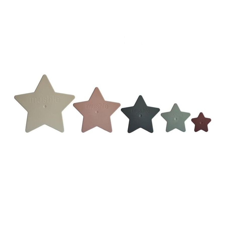 Mushie - Piramidka sensoryczna NESTING STAR