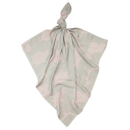 Bamboo Line Bamboo Diaper 75x75 cm - Colorful Dreams Animals Powder Pink