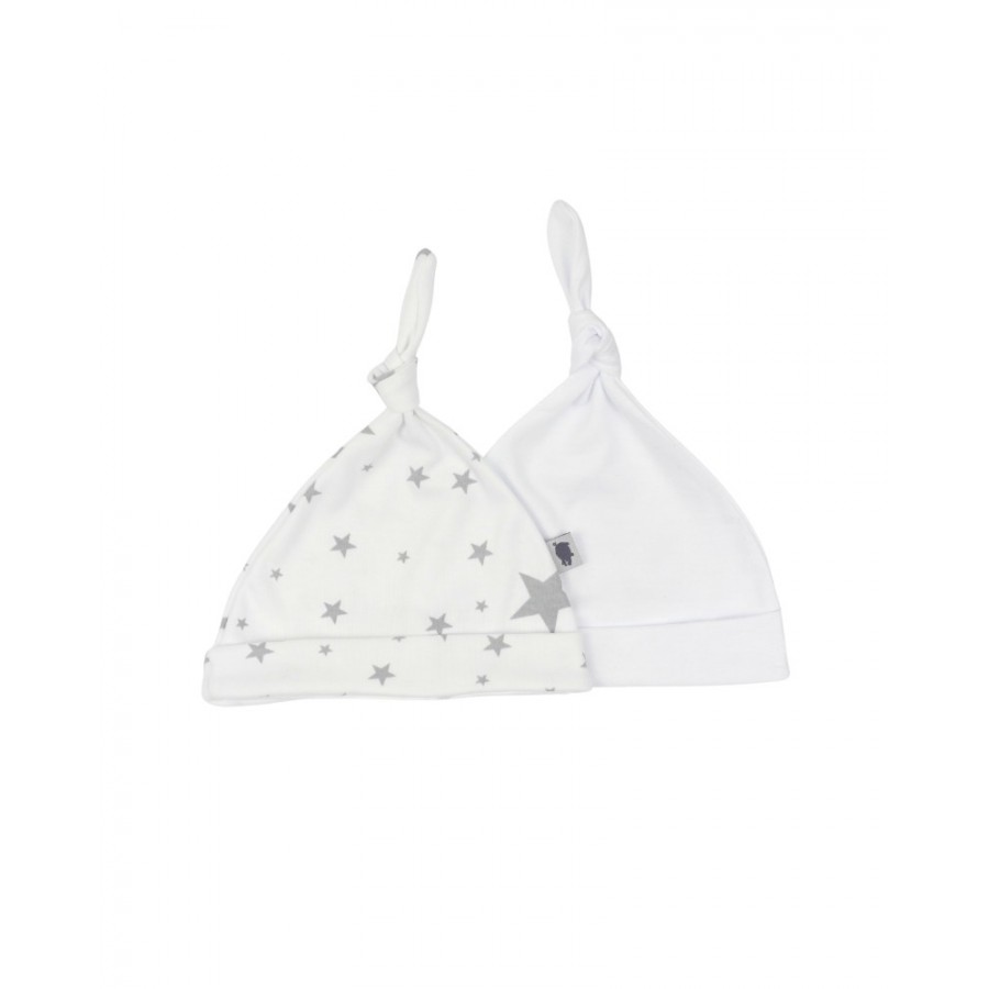 PINK NO MORE CZAPKA 0-3 M-CE DWUPAK STARS I WHITE -