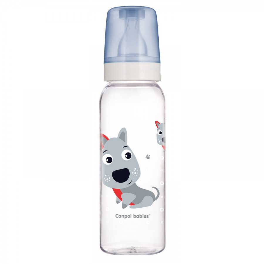 Canpol babies butelka wąska 250ml CUTE ANIMALS